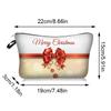 1pc Portable Printed Makeup Bag, Portable Cosmetic Storage Bag For Travel, Perfect For Halloween And Christmas Gifts For Women And Girls
