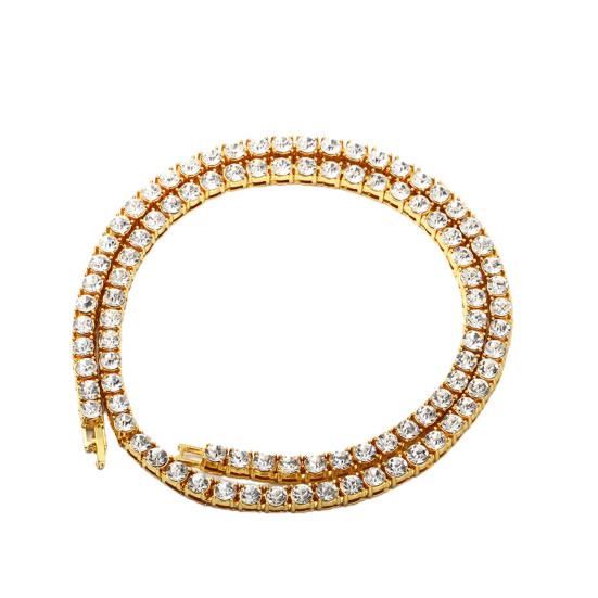 Cool tenisový řetízek Novinka 2 barvy odolný proti opotřebení