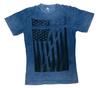 Rock & Republic Hemd Herren Klein Blau Tie Dye Patriotische USA Flagge