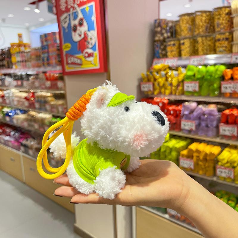 Cute Cute West Highland Puppy Pendant Plush Toy Doll Cartoon Schoolbag Hanging Ornament Keychain Doll