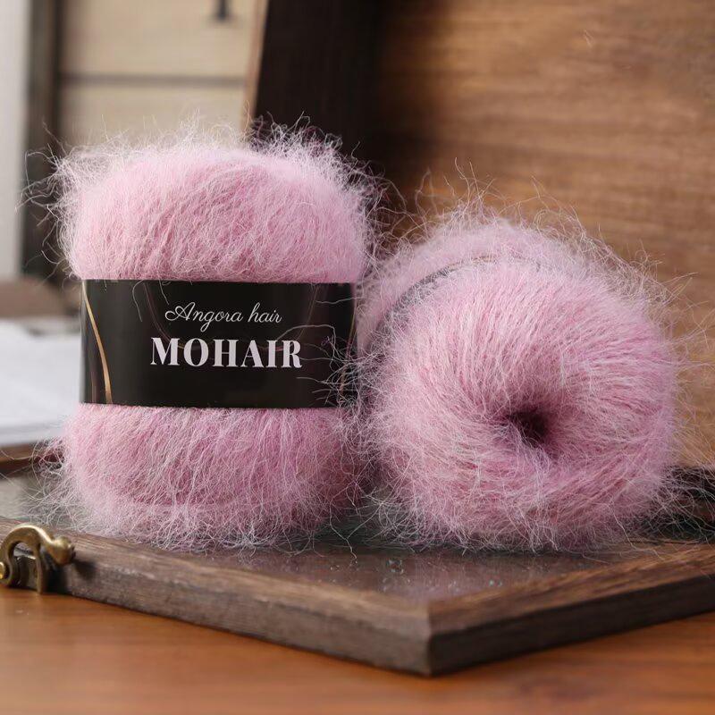25g/Ball Soft Winter Hand Knitting Material DIY Alpaca Mare Fur Ball Warm Plush Chunky Mohair Yarn Scarf Luxury