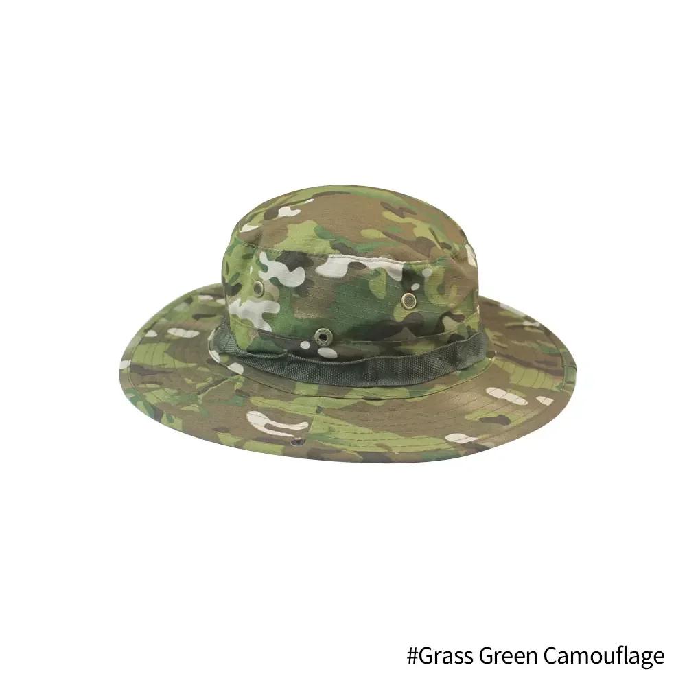 Camouflage Boonie Hut Taktische Fischerhüte Panama Sommerkappe Jagd Wandern Outdoor Camo Sonnenschirme Herren