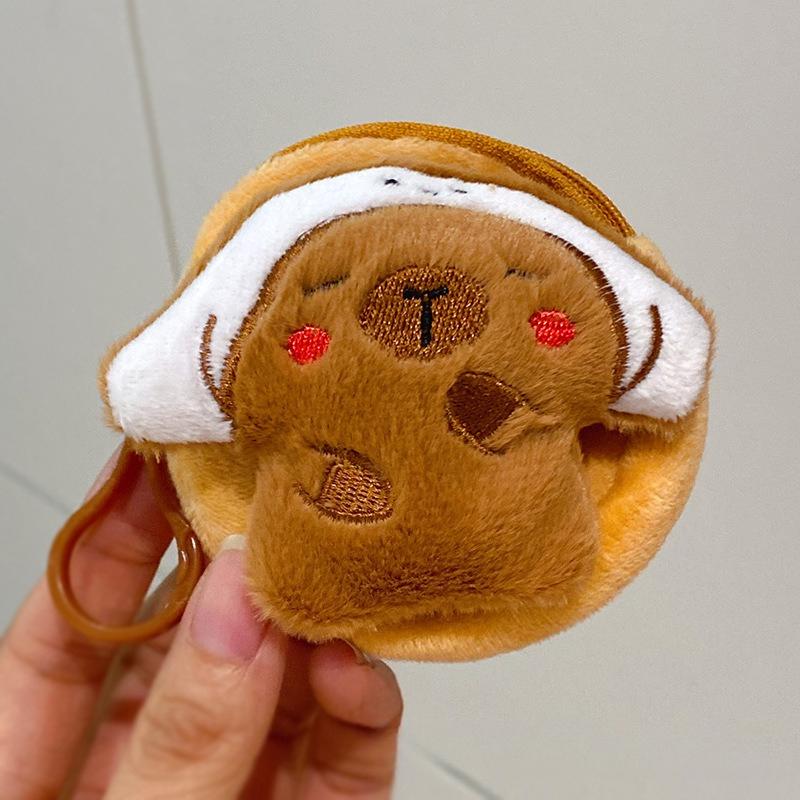 Kawaii Animal Plush Coin Purse for Children Portable Mini Pocket Earphone Key Lipstick Organizer for Girl Protector for AirPod