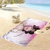 LISA Print Beach Towel, Large Soft Quick Dry Towel for Beach Camping Swimming