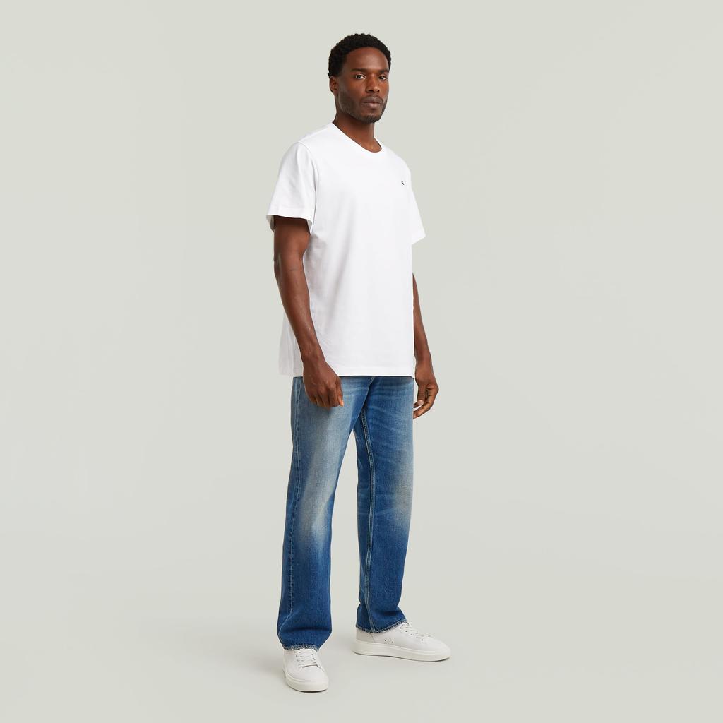 G-Star Jeans Men Denim Pants Straight Fit Blue Dakota Regular Straight D23691-E107-H703-W34/L30