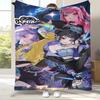 K-Pop Demon Hunters Golden Saja Boys Flannel Blanket,Ultra Soft Warm Plush Throw for Home Bedroom Bed Sofa Cover Office Picnic