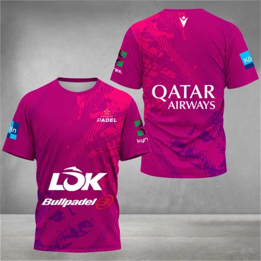 ETST0011 Mode nieuw Mannen Sneldrogend Tennis T-shirt Zomer Los Padel Kleding Buiten Badminton Hardloop T-shirts Sport Korte Mouw top XL