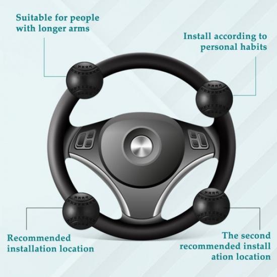 Steering Wheel Knob Car Steering Wheel Spinner Style Sphere Steering Wheel