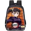 Demon Slayer College Backpack With Double Layer Storage And Trendy Crossborder Style For Students