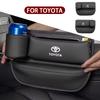 NEW PU Leather Car Seat Storage Bag Multifunctional Gap Organizer Box For Gazoo Racing Corolla Crown Yaris Chr Auris Rav4
