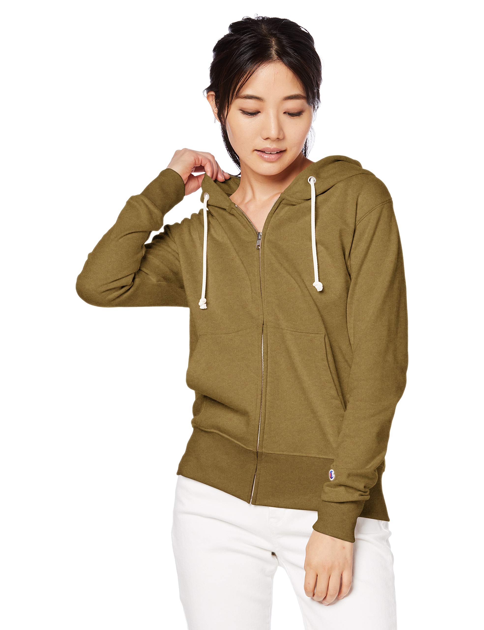 

Champion Sweatshirt Size M Women s Zip-Up CW-K109, Olive, (Japanese Size) оливковый