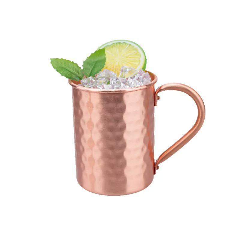 400ml Edelstahl Moskau Mule Becher Handgefertigt Langlebiger Cocktailbecher für Hausbar Trinkgeschirr Geschenkstahl