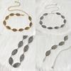 Classic Metal Woman Waist Chain With Embossed Pattern Casual Accessory Fashion