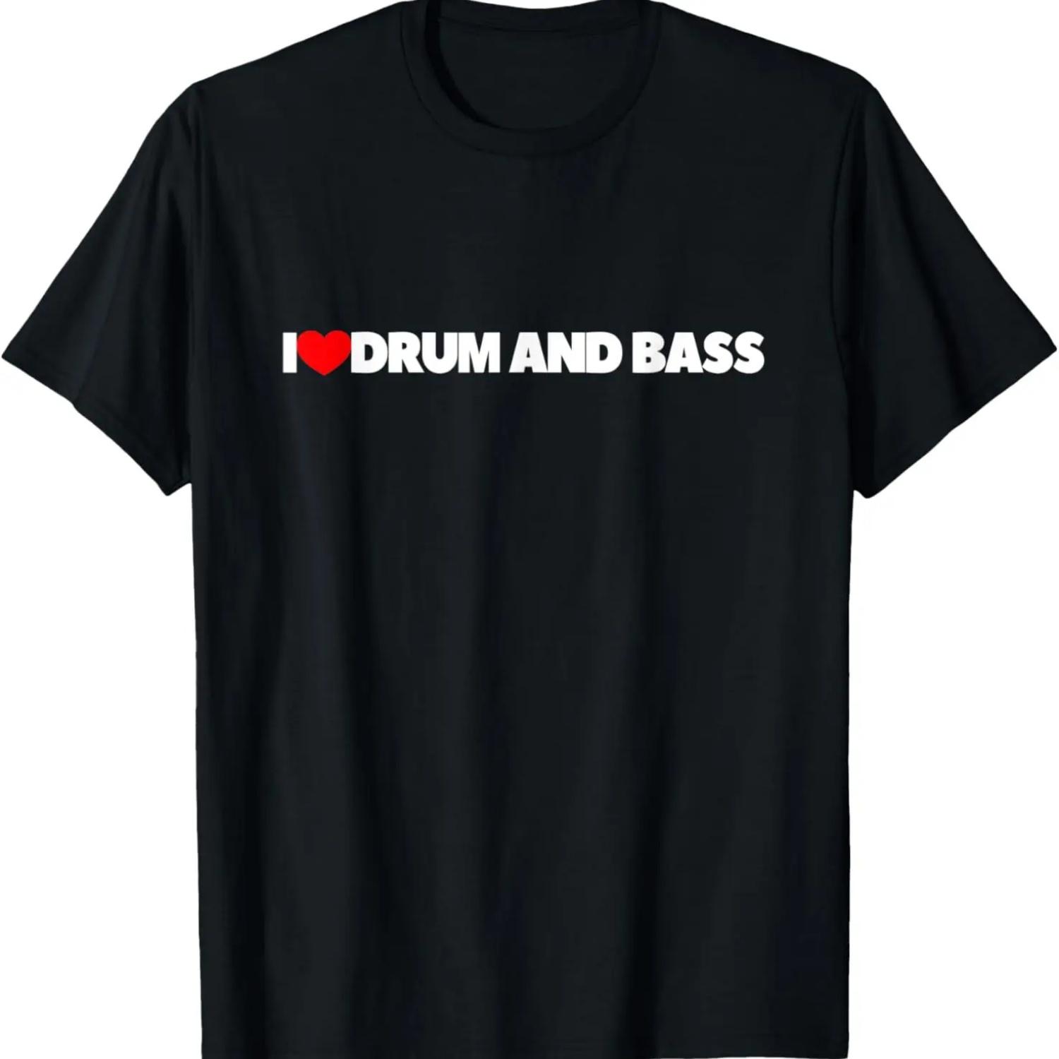 I Love (Heart) Drum and Bass T-Shirt S чёрный
