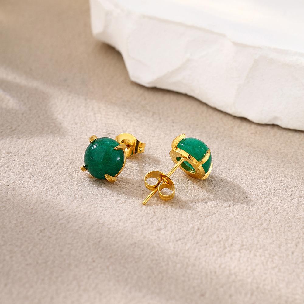 1 Pair Stainless steel small stud earrings  Dopamine style earrings Women s earrings