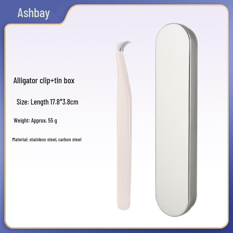 Golden Feather Eyelash Extension Tweezers & Curler Set