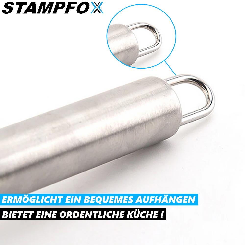 STAMPFOX Pilon à pommes de terre en acier inoxydable Presse à pommes de terre Écrase-pommes de terre Pilon