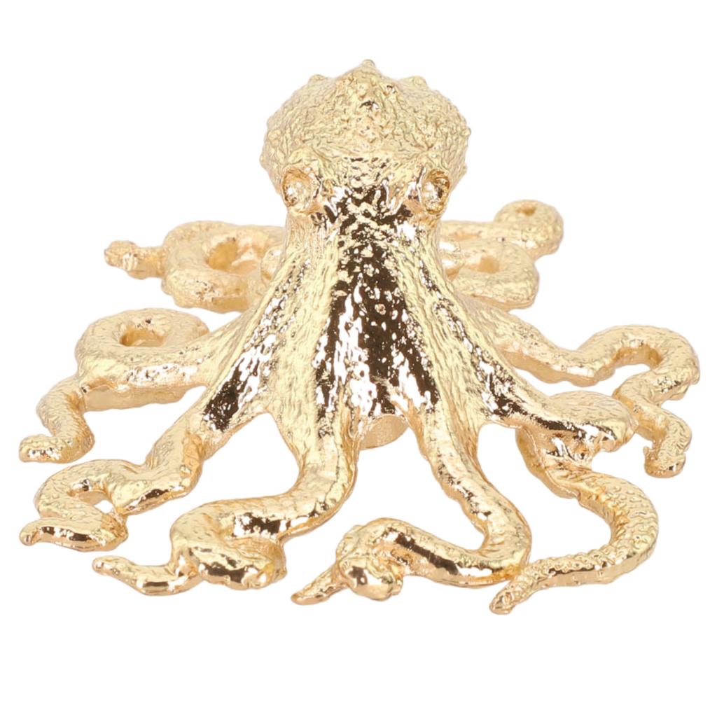 Single Hole Handle Brass Octopus Handle Home Furniture Long-Lasting Use Luxurious Gold Color Rust-Proof Stylish Design