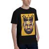 König Lebron James Herren T-Shirt Übergroße T-Shirts Herren Rundhals Baumwoll-T-Shirts Kurz Sommer Herren