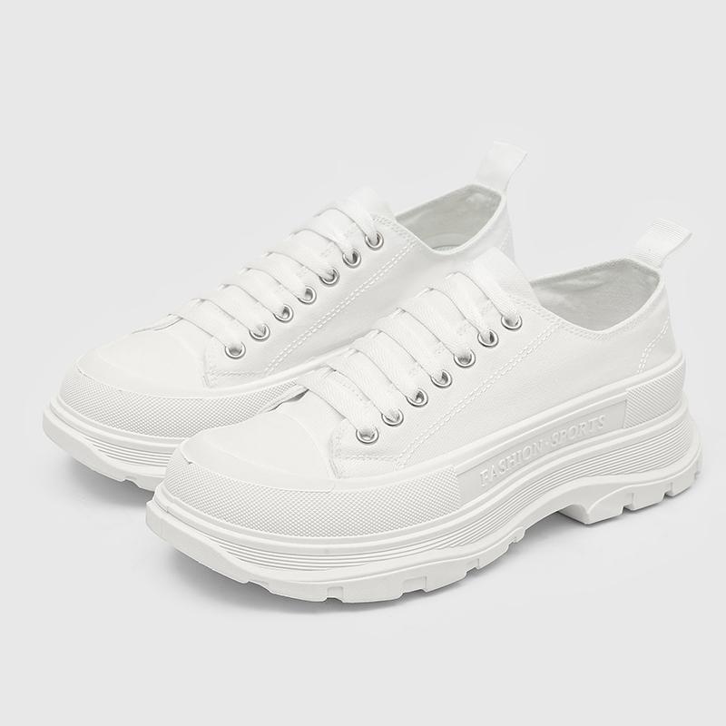 

Trendy Versatile Casual Sports Shoes Thick Soles for Comfort Breathable and Comfortable Thick Soled Shoes 35 белый