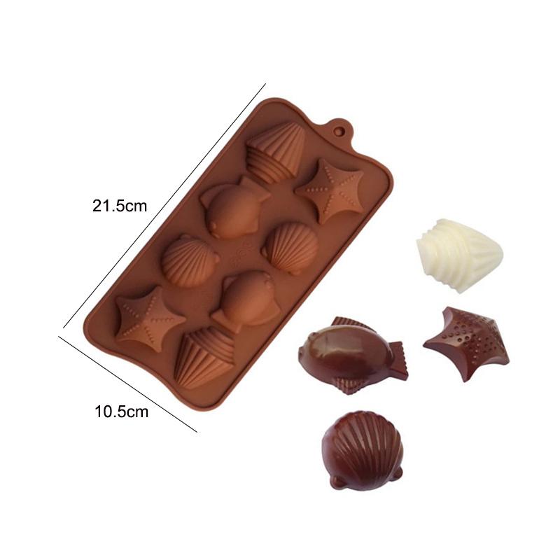 Under The Sea Chocolate Mold Carp Fish Soap Silicone Mould Marine Animal Ice Cube Tray Whale Dolphin Penguin Candy Gummy Tools