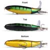 20pcs/set 13g/35g Topwater Fishing Lures Set of 20 Popper Bait with 3D Eyes ABS Plastic Hard Baits for Bass Pike