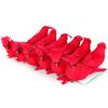 12 Pcs Artificial Red Bird 14x4x6cm Vivid Eye Catching Foam Clip On Red Bird Ornament for Xmas