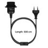kwmobile support lampe douille e27 - câble pour ampoule avec bague fixation - cordon alimentation noir prise électrique et interrupt