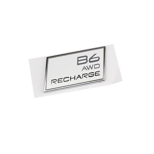 Car 3D ABS Trunk Badge Emblem Decals Sticker For Volvo T3 T4 T5 T6 T8 B5 B6 AWD Recharge XC40 XC60 XC90 V60 S60 S80 S90 V40 C30
