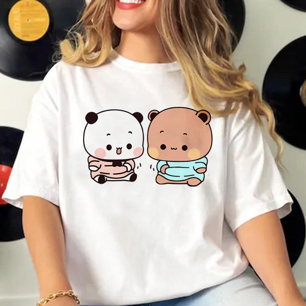 Bubu Dudu 3d Print Womens T Shirt Patterned Active Wear Funny Tee Female Summer Short Sleeve Oversized Loose Top