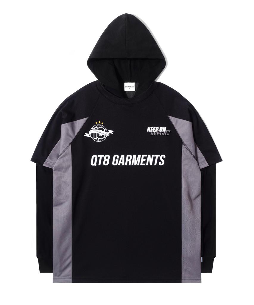 Oc 3R Soccer Layered Hoodie Jersey (Black)