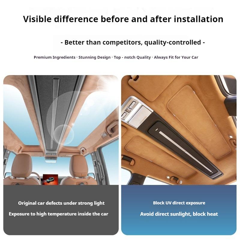 For Chery iCaur iCAR V27 Panoramic Roof Sunshade Curtain Heat‑Insulation Sun‑Shield Roof Canopy Mod Upgrade Car Accessories