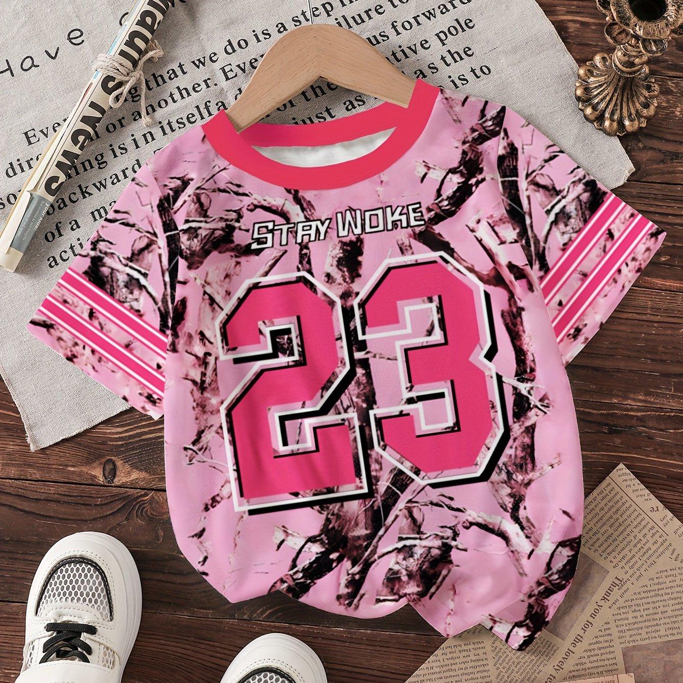 

Girls sports T-shirts, round neck basketball tops, casual wear and daily wear 160