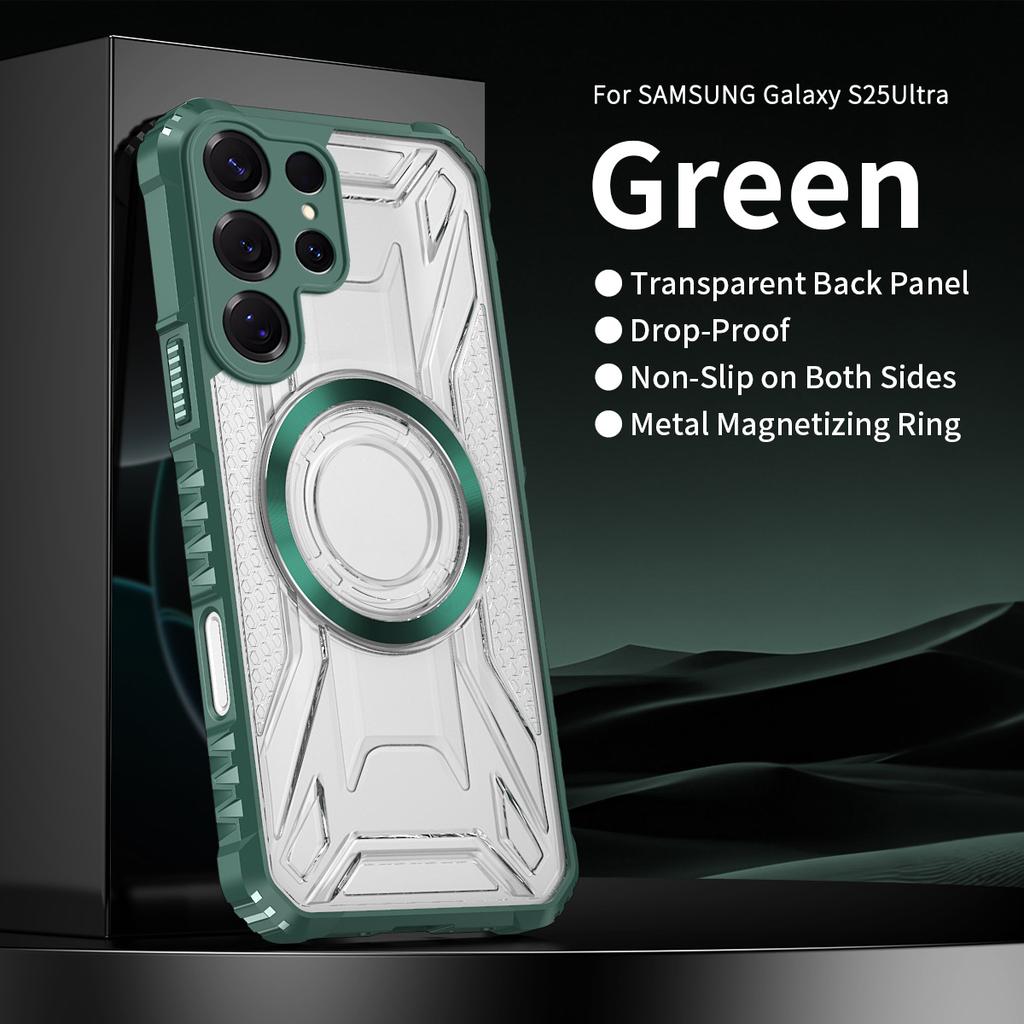 Suitable for Samsung S25ULTRA Mobile Phone Case A55 War Shadow CD Pattern Magnetically Absorbed Wireless TPU Anti Fall PC Mobile Phone Case