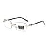 Frameless Diamond Cut Blue Light Blocking Photochromic Reading Glasses for Men and Women
