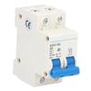 Circuit Breaker Mini 2P MCB DIN Rail Mount 6000A Breaking Capacity 400V 6A for Home Office