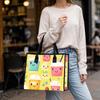 Cute Drink Pattern Tote Bag Portable Casual Shopping Bag For Daily Use
