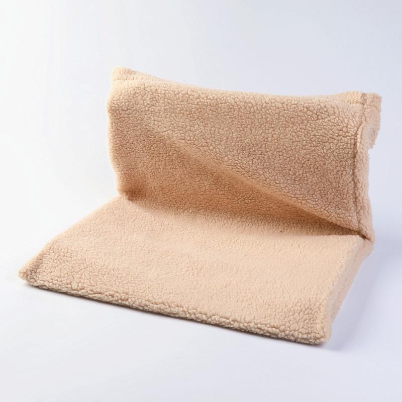 Spot Pet L-Shaped Washable Fleece Cat Bed: Removable, Foldable Metal Frame & Winter Warm Hammock.