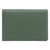 Portcard de afaceri Helena pentru femei, din piele Calmă, 6484, Piele de oaie [06] Verde salvie x Ciocolată