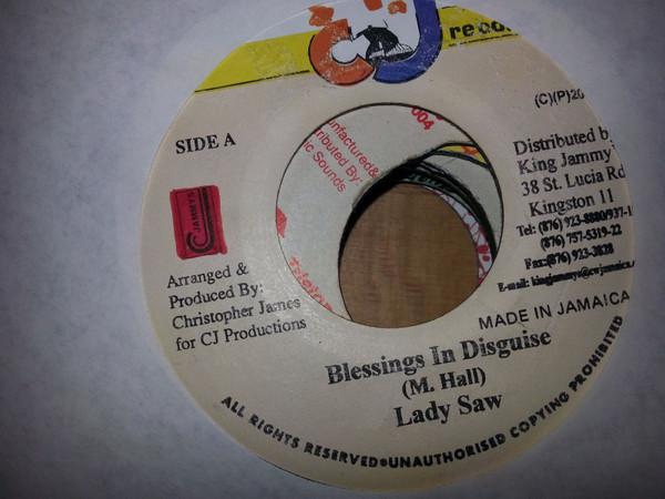 

7-дюймовая пластинка LADY SAW - Blessings In Disguise NONE CJ Records 2002 Ямайка Регги, Ска и Даб Б/У