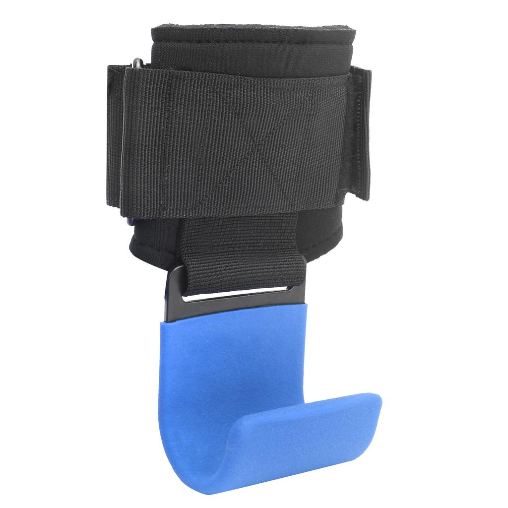 Sport Weight Lifting Pull Up Hook Gym Power Training Powerlifting Wristbands Belt WrapBlue Hook