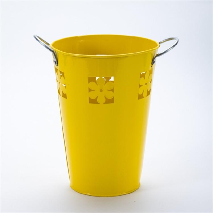 Iron Bucket Flower Pots Vintage Flower Container Metal Vase Bucket for Plant