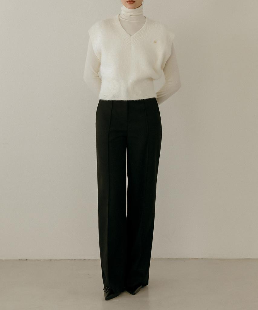 Meibeoyu Cabo Pintuck Pants _ Black