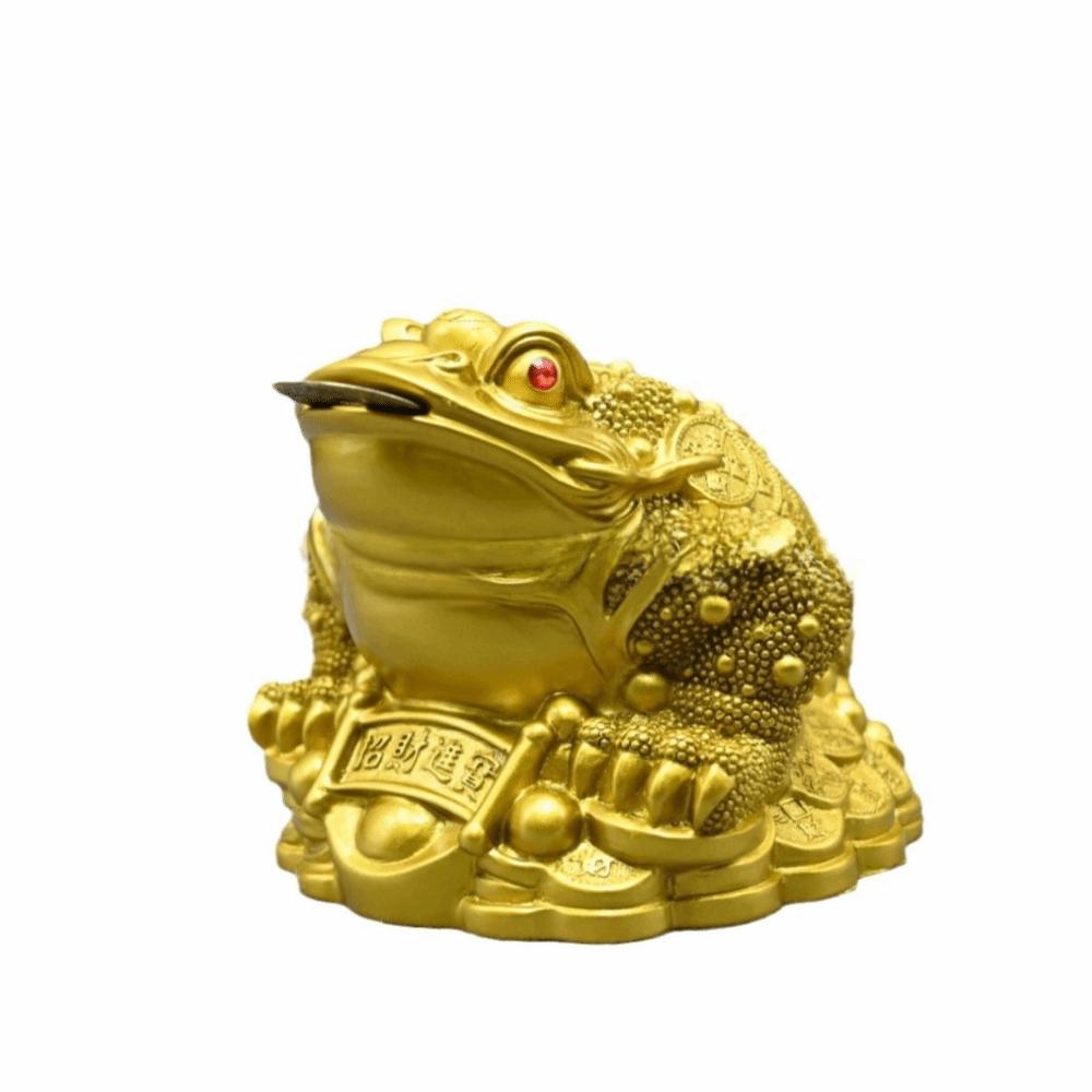 Resin Money Frog Statue 2.36 X 2.09 in Fortune Money Toad Lucky Money Toad Prosperity Decoration