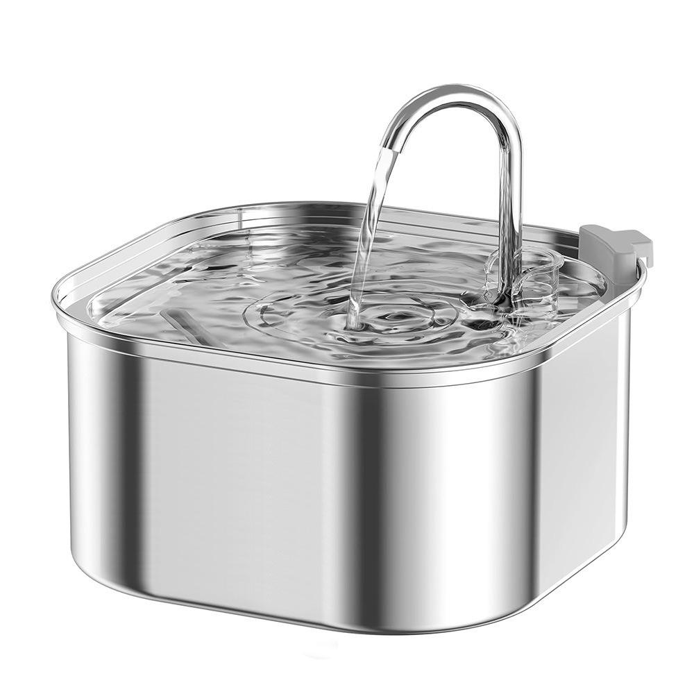 3.2L Stainless Steel Automatic Pet Water Fountain for Cats and Dogs