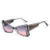 New European and American style cat eye square sunglasses niche design feeling Spice girl style daily street eye-catching fashion sunglasses