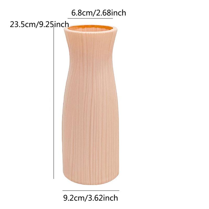 Plastic Flower Modern Vase Decoration Home Nordic Style Vase Imitation Ceramic Flower Pot Decoration Vases for Flowers