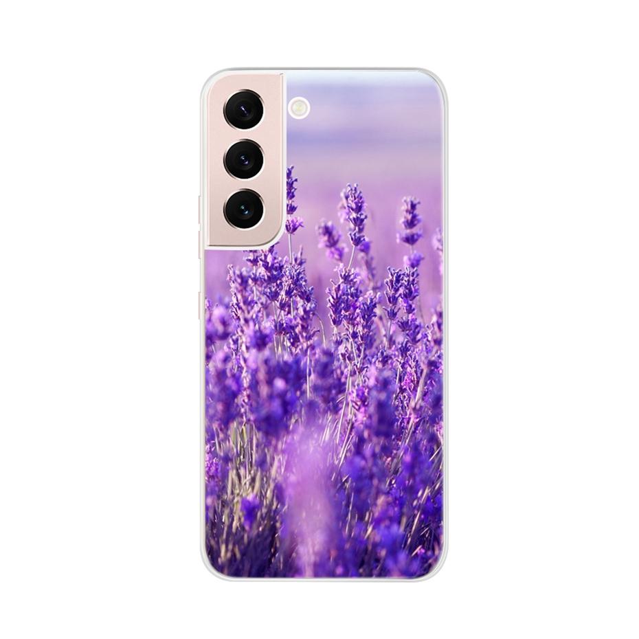 Beautiful Flower Phone Case For Samsung Galaxy S22 Pro S 22 Ultra 5G Case Cute Cat Soft Silicone TPU Cover For Samsung S22 22Pro