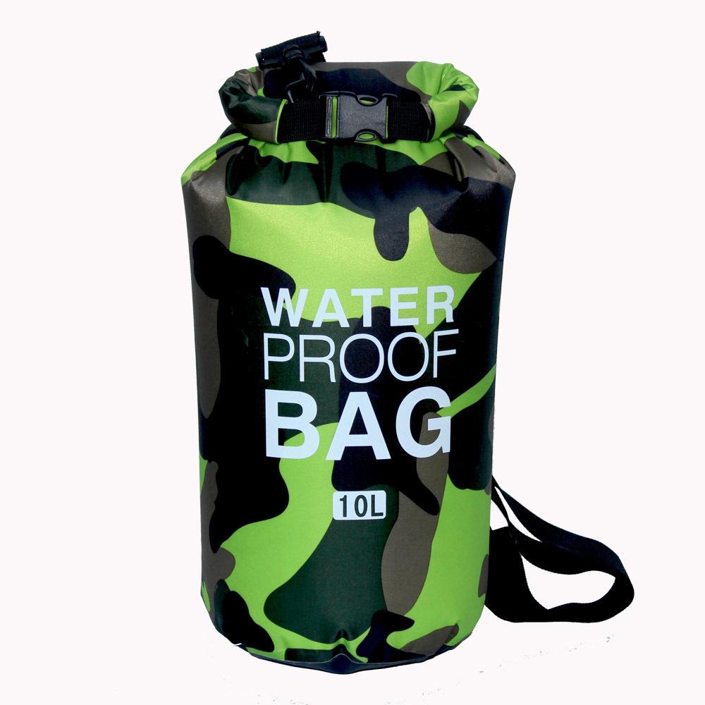 Ocean Pack Waterproof PVC Mesh Beach & Rafting Bag 10L зелёный
