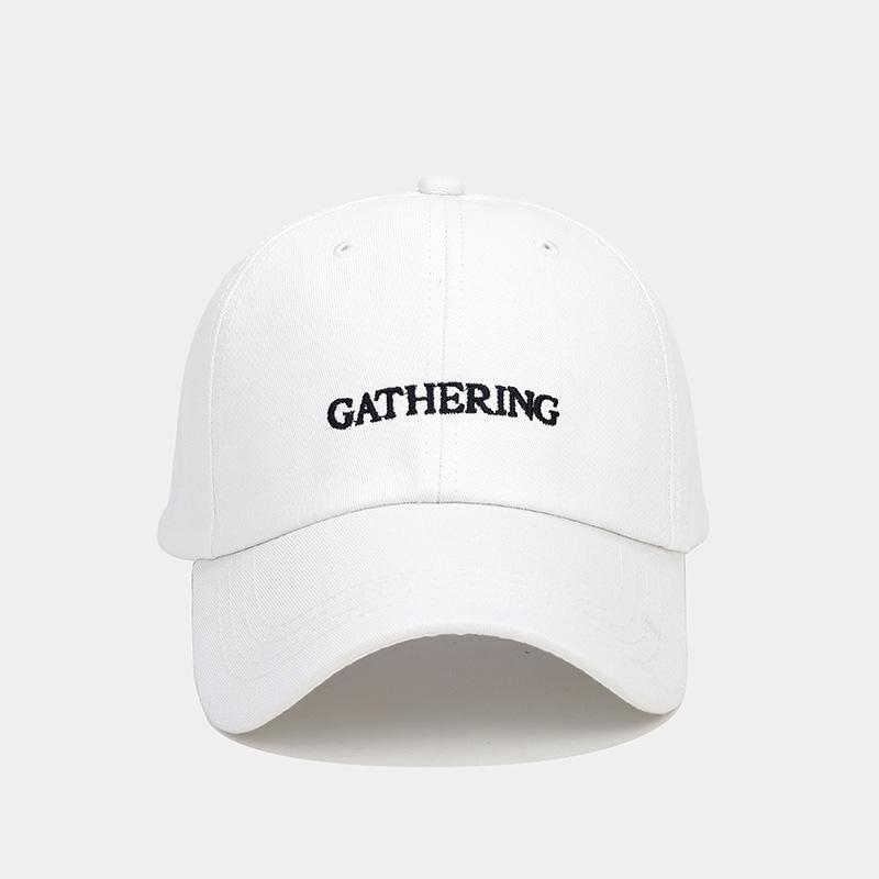 Letter Embroidered Baseball Cap Men's Casual Versatile Cap Women's Outdoor Sports Shopping Sun Protection Visor Tide